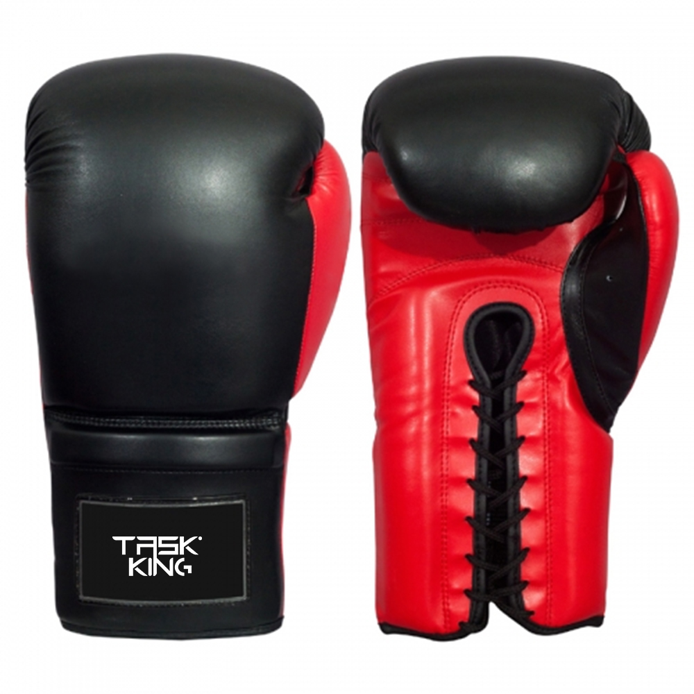 boxing gloves with red palms