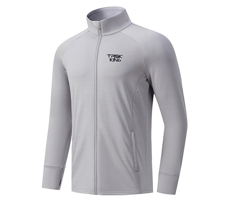 track jacket in grey color