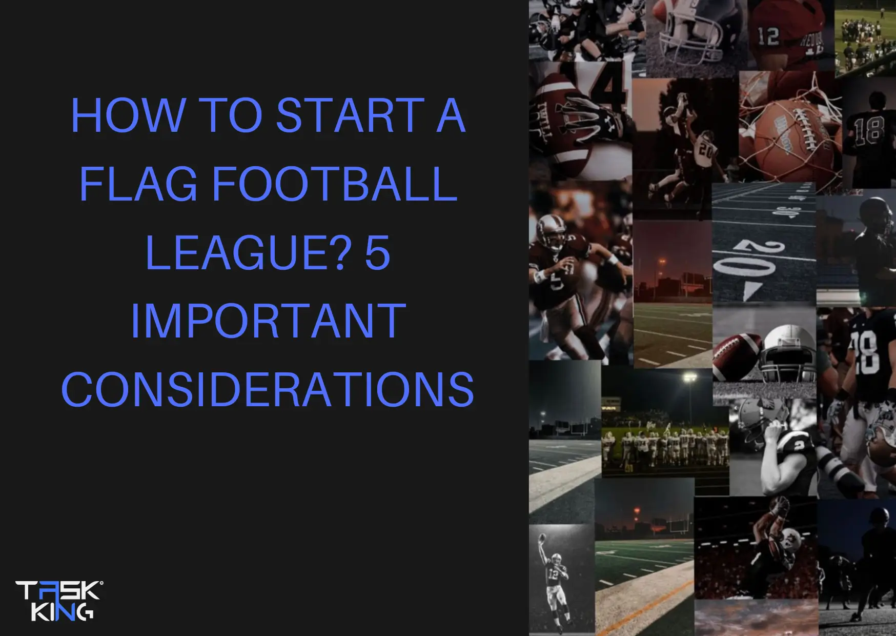 how to start a flag football league